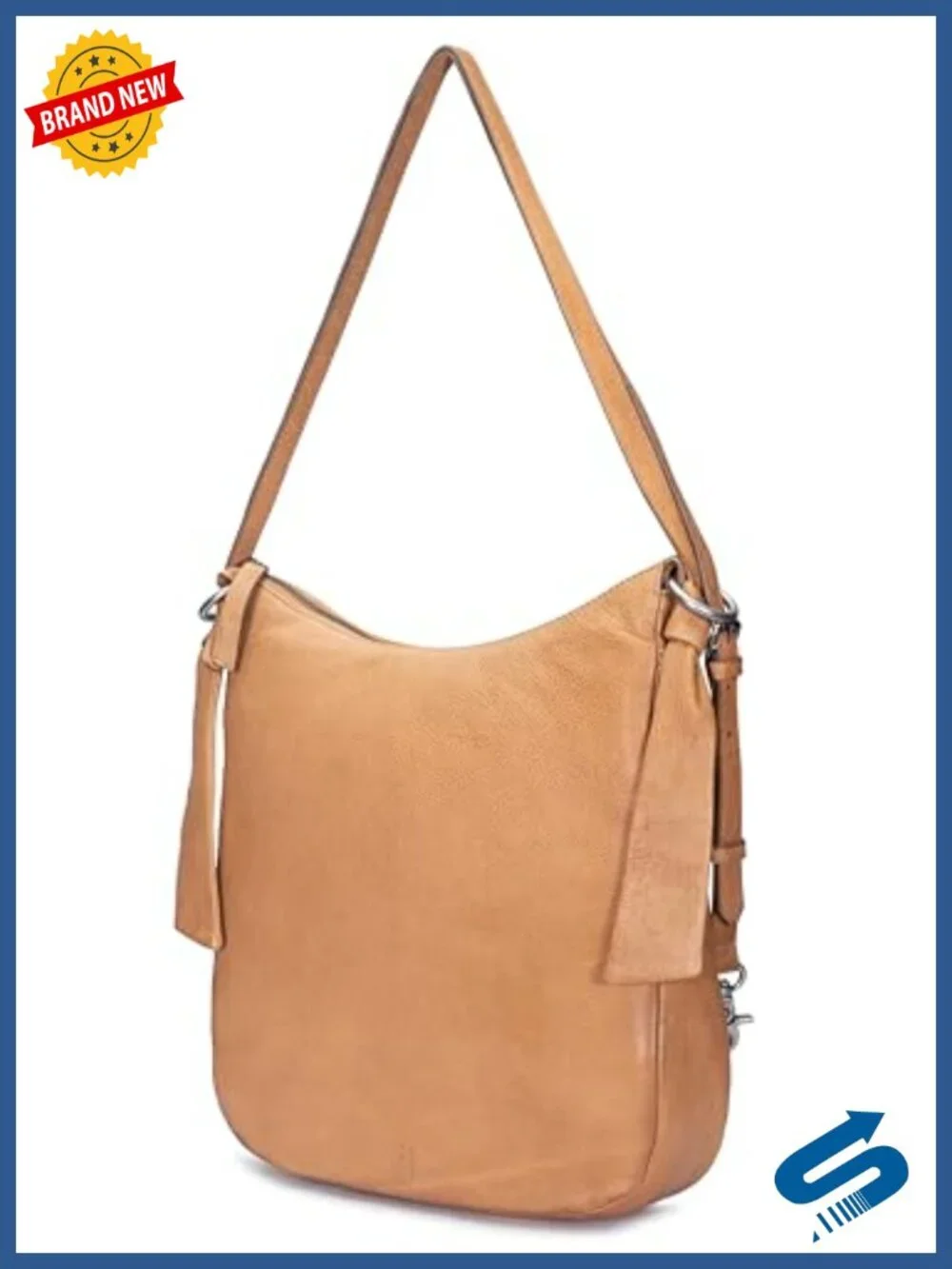 Leather Fashion Backpack, Vintage-Inspired Hobo Style with Interior Pockets
